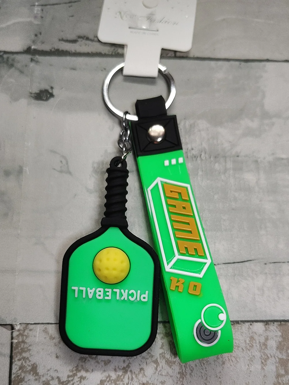 Pickleball Paddle Keychain - Multiple Colors  Paddle & Ball Keyring